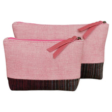 Load image into Gallery viewer, Accessory bags (Pink/Stripe)(Set of 2)(L&amp;S)
