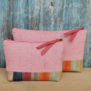 Accessory bags (Pink/Kelim stripe)(Set of 2)(L&S)