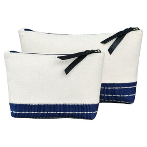 Accessory bags (White/Blue dotted)(Set of 2)(L&S)