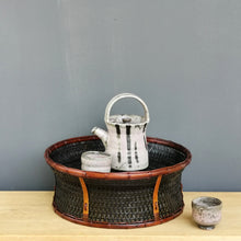 Load image into Gallery viewer, Bamboo basket "Drum basket" (Black/Brown)(S)
