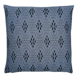 Cushion cover "Chenille contrast" (Blue/Gray)(M)