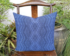 Cushion cover "Lao Naga" (Blue)(M)