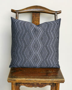 Cushion cover "Lao Naga" (Blue/Gray)(M)