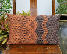 Load image into Gallery viewer, Cushion cover "Lao Naga" (Orange/Brown)(lumbar)
