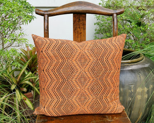 Cushion cover "Lao Naga" (Tangerine)(M)