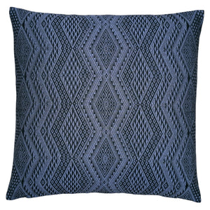 Cushion cover "Lao Naga" (Blue/Gray)(M)