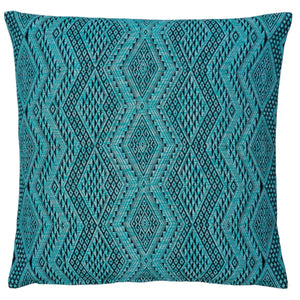 Cushion cover "Lao Naga" (Teal)(M)