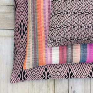 Cushion cover "Chenille contrast" (Pale pink)(M)