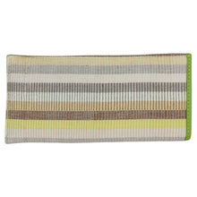 Load image into Gallery viewer, Eyeglass Case (Beige stripe/Lime)
