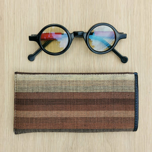 Eyeglass Case (Brown stripe/Brown)