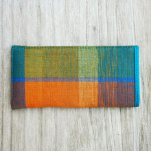 Load image into Gallery viewer, Eyeglass Case (Turquoise/Check)
