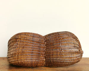 Rattan basket "Howdah" (S)