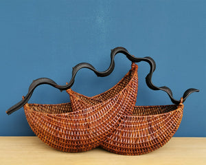 Rattan basket "Howdah" (M)