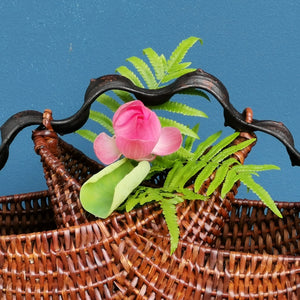 Rattan basket "Howdah" (S)