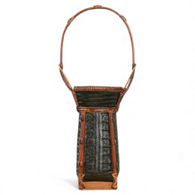 Load image into Gallery viewer, Bamboo basket "Ikebana" (Black/Brown)
