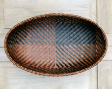 Load image into Gallery viewer, Bamboo basket &quot;Oval fruit bowl&quot; (Pattern/Quarters)(M)
