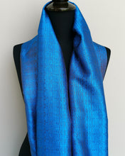 Load image into Gallery viewer, Silk scarf (Blue/Turquoise)
