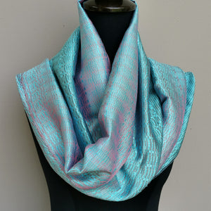 Silk scarf (Ocean blue)