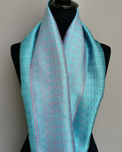 Load image into Gallery viewer, Silk scarf (Ocean blue)
