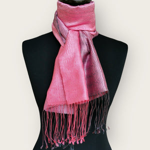 Silk scarf (Rose/Lilac)