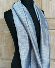 Load image into Gallery viewer, Silk scarf (Dove blue)
