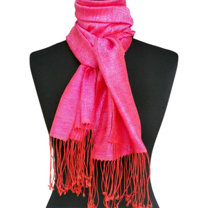 Silk scarf (Hot pink)