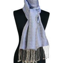 Load image into Gallery viewer, Silk scarf (Light blue)
