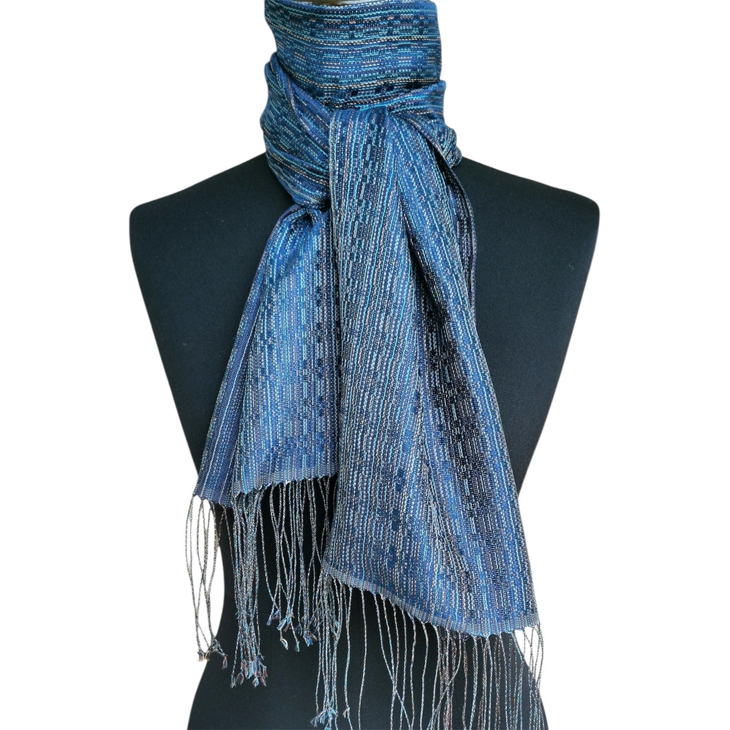 Silk scarf (Navy)