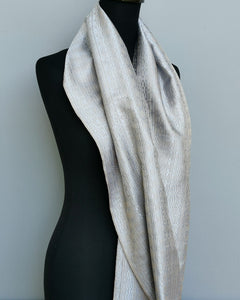 Silk scarf (Silver blue)