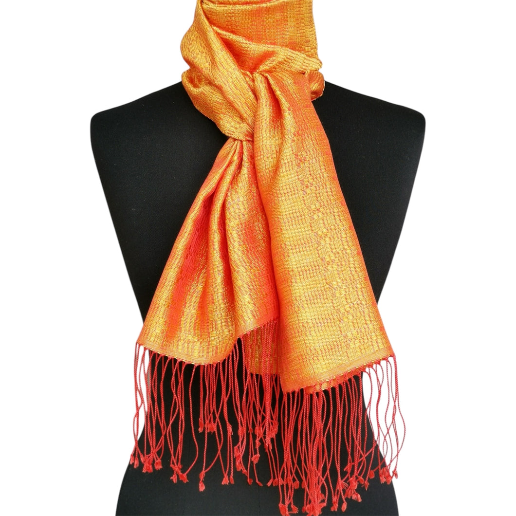 Silk scarf (Tangerine)