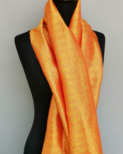 Load image into Gallery viewer, Silk scarf (Tangerine)
