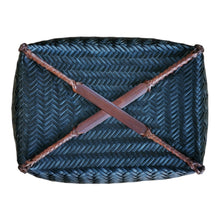 Load image into Gallery viewer, Bamboo basket &quot;Shan&quot; (Dark brown)(Rectangular)
