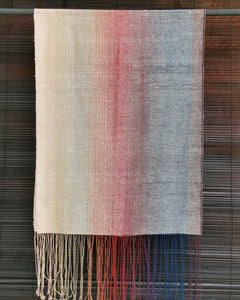 Shawl "Colour Gradation" (White)