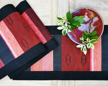 Load image into Gallery viewer, Table runner (Wine red/Black)
