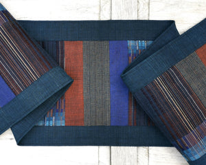 Table runner (Blue/Rust)