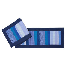 Load image into Gallery viewer, Table runner (Jarai diamond/Blue)
