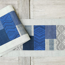 Load image into Gallery viewer, Table runner (Blue/Silver)
