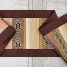 Load image into Gallery viewer, Table runner (Brown/Gold)
