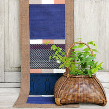 Load image into Gallery viewer, Table runner (Cappuccino/Blue)
