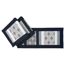 Load image into Gallery viewer, Table runner (Chenille contrast)(Black/White)
