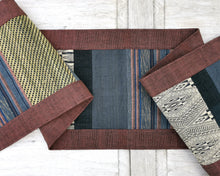 Load image into Gallery viewer, Table runner (Espresso brown/Raw hemp)
