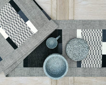 Load image into Gallery viewer, Table runner (Gray/Black)
