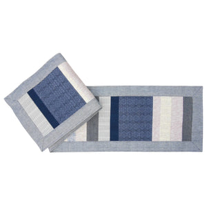 Table runner (Gray/Blue)