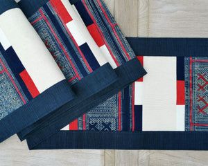 Table runner (Hmong/Navy)