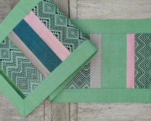 Load image into Gallery viewer, Table runner (Mint/Lilac)

