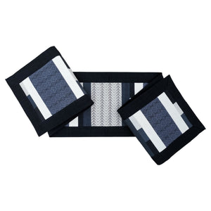 Table runner (Nan flower/Gray blue)