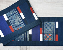 Load image into Gallery viewer, Table runner (Hmong/Navy)
