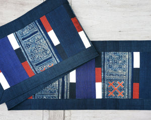 Table runner (Hmong/Navy)