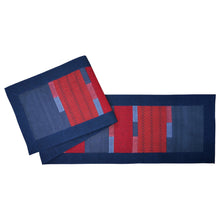 Load image into Gallery viewer, Table runner (Navy/Red)
