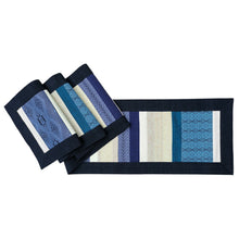 Load image into Gallery viewer, Table runner (Blue/Cream)
